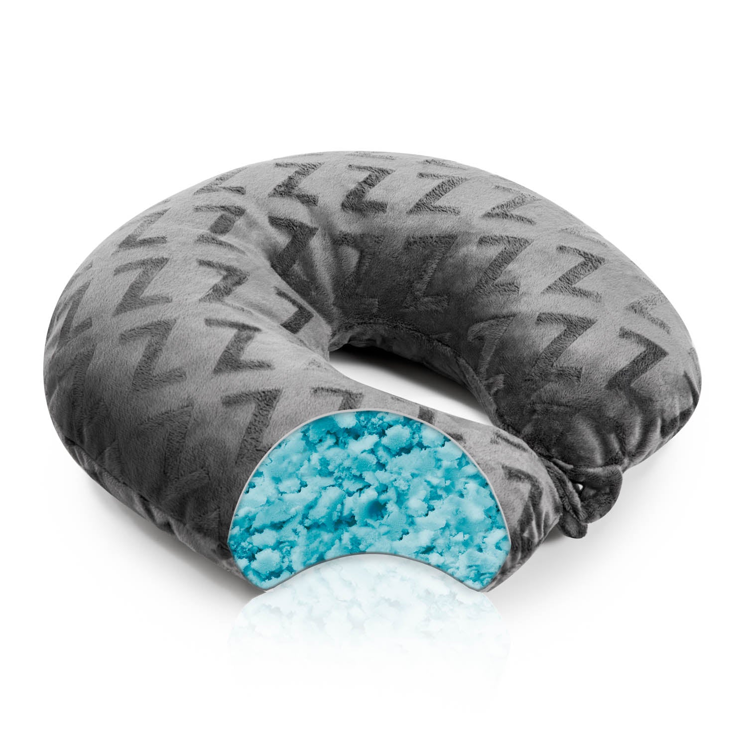 Malouf Travel Neck Pillow Shredded Gel Dough