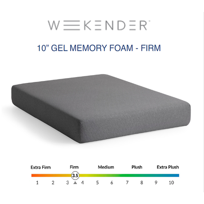 10” GEL MEMORY FOAM - FIRM