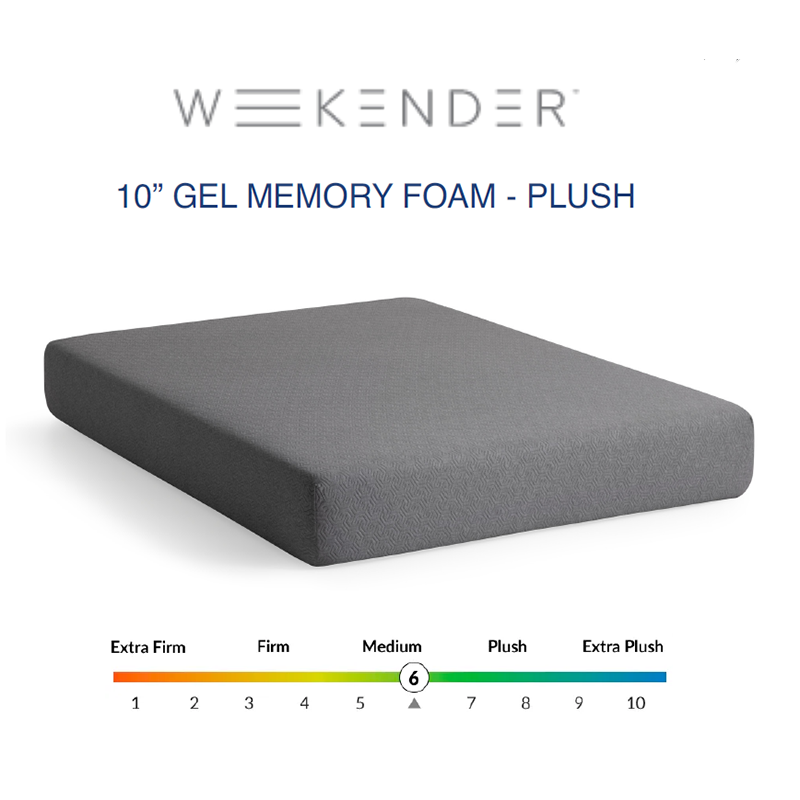 10” GEL MEMORY FOAM - PLUSH